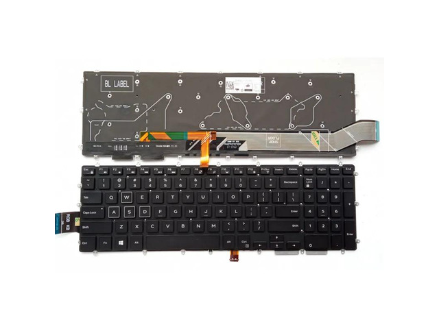 US-made keyboard (RGB backlighting) for Inspiron 3785, 3790, 3793, 5565, 5567, and 5570 laptops.