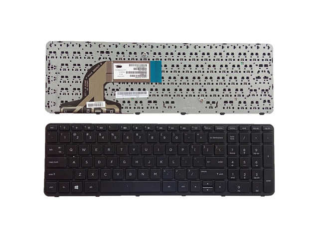 Compatible with 15-H 250 G3 255 G3 256 G3 TPN-Q130 Q121 Q118 C117 C113 Q132 F113 Laptop Keyboard (US Version) (Black Frame US)