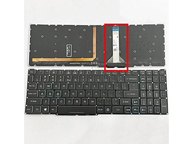 Narrow ribbon cable for US version keyboards of laptops including models 300, PH315-52, PH317-53, PH317-54, N20C3, N18I2, PH517, PT315, and...