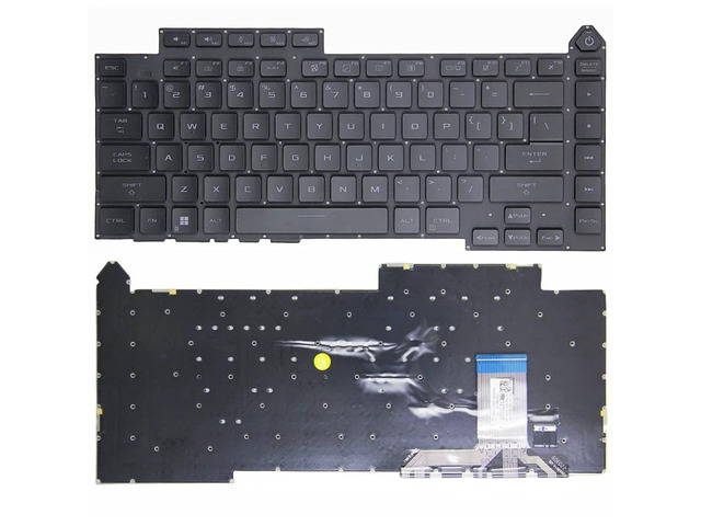 US-style backlit keyboard (black RGB backlight) for G15 2021, G513Q, G513QY, G513QM, G533 5R, G513RC, G513RM, G513RW, G513QR, G513QE, G513IM, and...