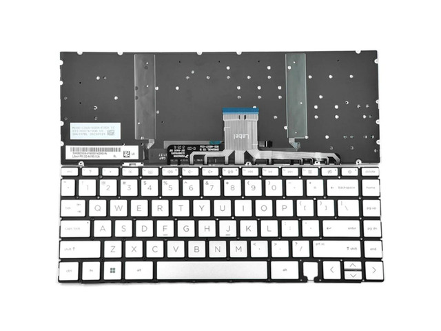 US-style keyboard (silver with backlight) for Spectre x360 14-EA 14T-EA 14-EB TPN-Q250 TPN-Q252 laptops