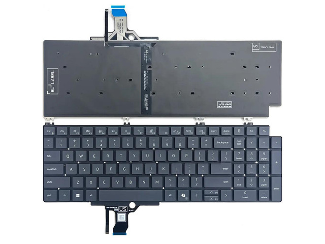 Backlit keyboard for Pro 16 PC16250 PC16255 / Pro 16 Plus PB16250 PB16255 laptops (US version) (US backlighting)