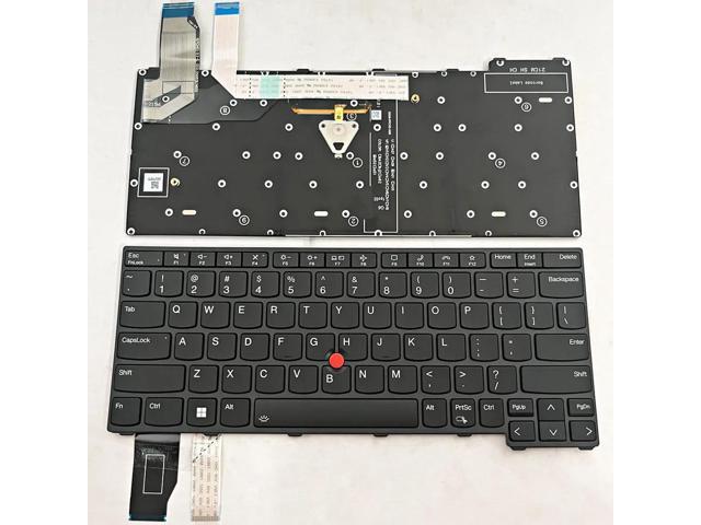 Backlit keyboard (black) for US version, compatible with X13 Gen3, L13 Gen 3/4/5, and L13 Gen 3/4 laptops.