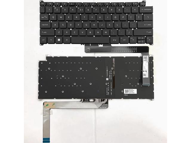 Compatible with N21C2, N21H1, N21H3, N22C8, N23C6, SFG14-41, SF314-512/513/44/59/71 Notebook Keyboard (US Standard) (Black Backlit, USA)
