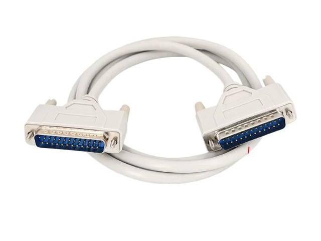 DB25 female-to-female connector, 25-pin 25P terminal block matching extension serial line, shielded (1.5m).