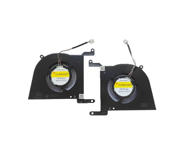 Laptop CPU+GPU Cooling Fans BS5412HS-U6S and BS5412HS-U6T (DC12V 0.55A) for 14K2 Stealth 14 AI.
