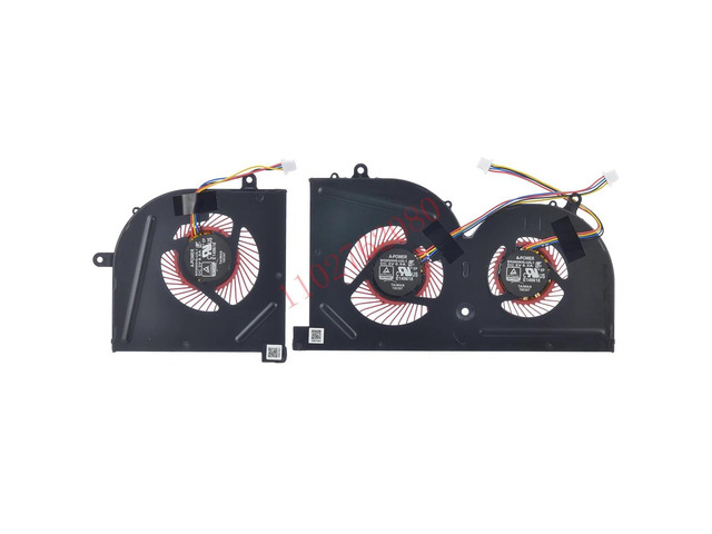 Replacement CPU and GPU cooling fan BS5005HS-U2F1 for GS63, GS63VR, GS73, GS73VR, GS62, GS72, MS-17B1, and MS-17B2 series CPU and GPU cooling fans.