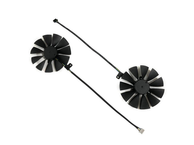 Graphics card fan/cooler, 2 units/set, T129215SH, suitable for dual 2080/2070 Advanced 8GB graphics cards, suitable for dual 2060 OC 6GB graphics...