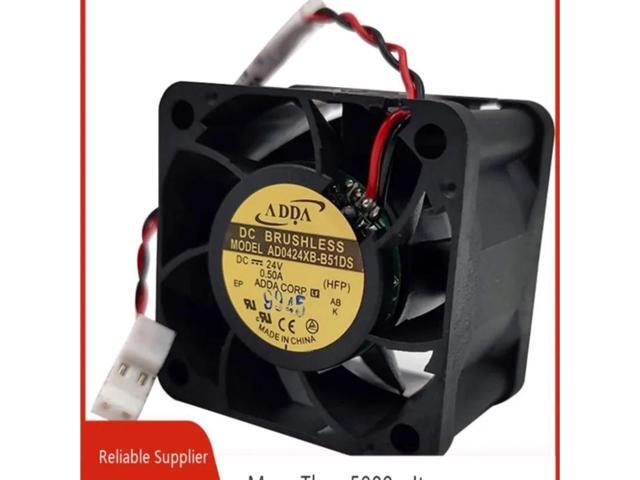 Suitable for AD0424XB-B51DS 40x40x28mm DC 24V 0.50A dual ball bearing industrial cooling fan.
