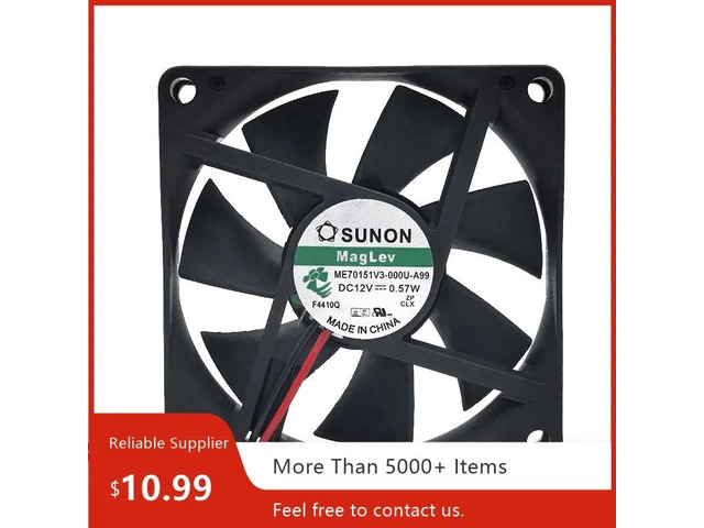 Suitable for ME70151V3-000U-A99 70mm 12V 0.57W axial cooling fans, steam bearings, and industrial applications.