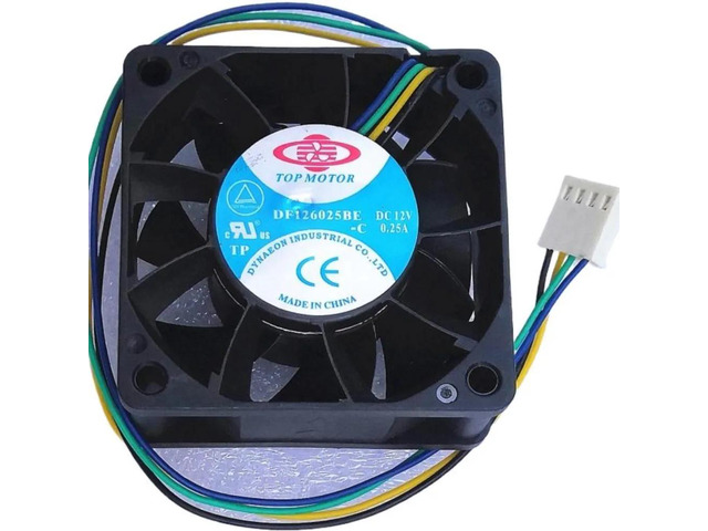 One DF126025BL 0.30A DC 12V top motor, 6CM dual ball bearing, 60X25mm 60mm cooling fan.