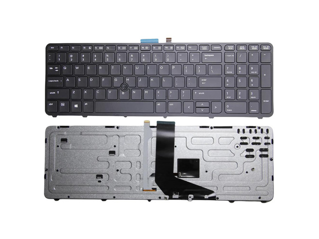 English laptop keyboard (with backlit pointers) for ZBOOK 15 G1 G2 and ZBOOK 17 G1 G2