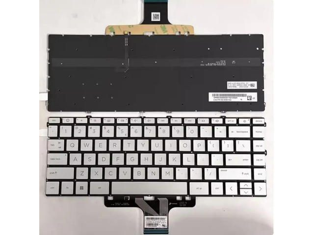 US-made keyboard (silver with backlight) for 14-EM, 14-EP, 14-EK, 15-EY, 15-EW TPN-C157, C158 laptops.