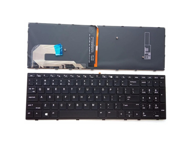 Keyboard for US version laptops (black, backlit, US version) including 750, 850, G5, G6, 855, 755, G5, zbook 15u, G5, and G6.
