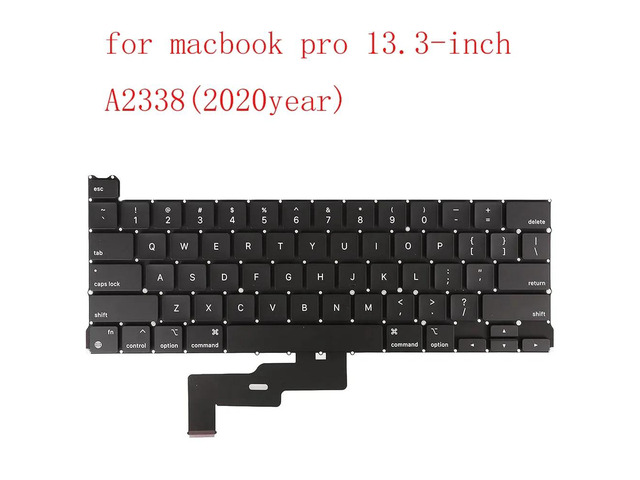 Replacement keyboard for A1706, A1708, A2141, A2179, A2251, A2337, A2289, A2338, and A2442 (US layout) (A2338 US version)