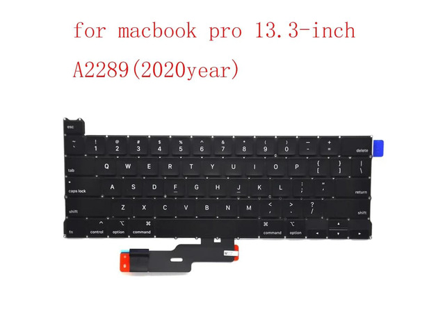 Replacement keyboard for A1706, A1708, A2141, A2179, A2251, A2337, A2289, A2338, and A2442 (US layout) (A2289 US version)