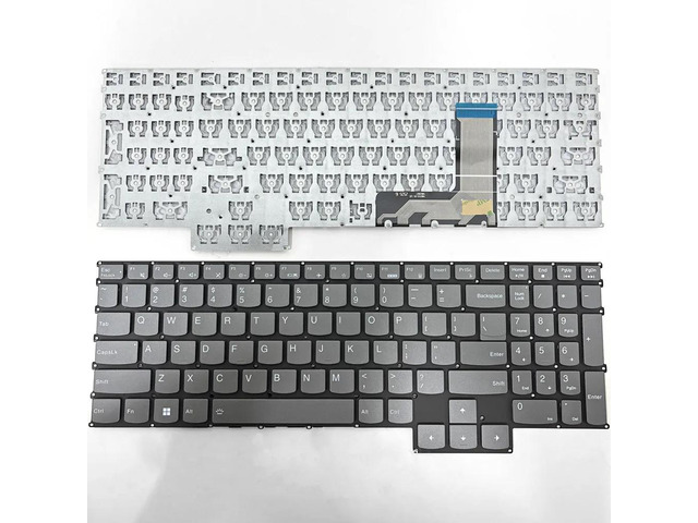 Gray keyboard (US version) for Legion Slim 5 16AHP9 16ARP9 16IRX9 16APH8 16IRH8 83DH 83EX 83DG laptops (no backlight)