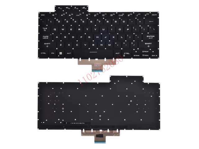 US-style keyboard with RGB backlighting for Zephyrus GU603, GU603H, GU603V, and GU603Z laptops.