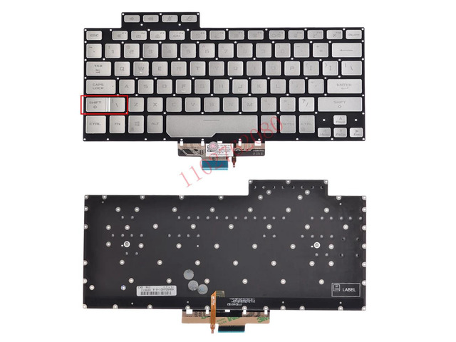 US keyboard (Silver Backlight US) for Zephyrus G14 GA401I GA401M GA401 GA401Q GA401U GA401V laptops