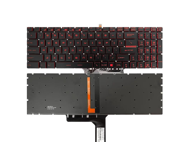 US version laptop keyboard (red with backlight) compatible with GL62VR, GP62M, GL72M, GT76, GE63VR, GT72VR MS-16J2, 16J3, 16J4, 16H5, 16H4, 16J6,...