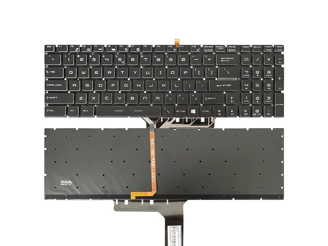 US version laptop keyboard (black with RGB backlight) compatible with GL62VR, GP62M, GL72M, GT76, GE63VR, GT72VR MS-16J2, 16J3, 16J4, 16H5, 16H4,...
