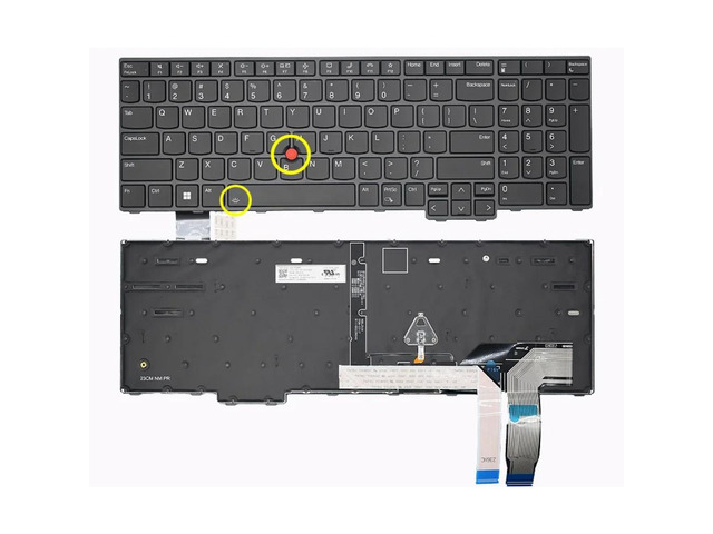 P16 Gen 1 2 5N21F39357 5N21F39320 American English Backlit Keyboard (Black)
