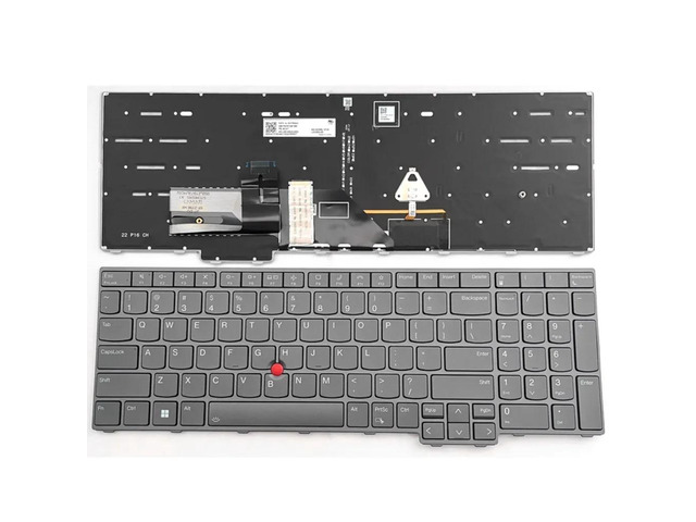 P16 Gen 1 2 5N21F39357 5N21F39320 US English Backlit Keyboard (Gray)