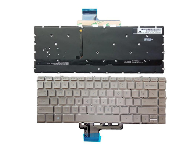 Keyboard for Spectre X360 13-AW TPN-Q225 13-aw0175tu 13-aw0151tu L72386-251 TPN-Q225 Laptop (US Version) (Silver US Backlit)