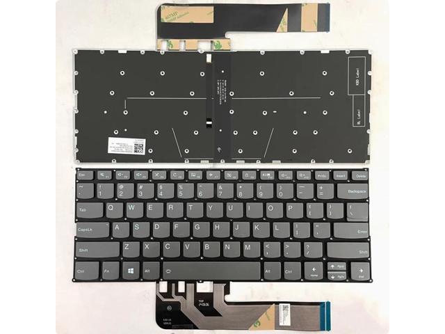 Keyboard for C640-13IML-LTE, C740-14IML, S740-14IIL FLEX-14API 14IML Laptops (US Version) (Gray Backlit, US)