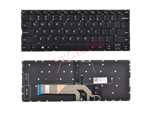 Keyboard for C640-13IML-LTE, C740-14IML, S740-14IIL FLEX-14API 14IML Laptops (US Version) (Black Backlit, USA)