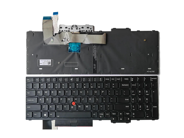 Replacement US keyboard for L15, T15p, Gen 1, P15v, Gen 1, T15p, P15v, Gen 2 laptops (with backlight).