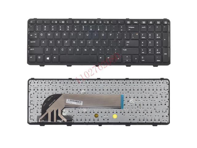 Suitable for Probook 450 G0 G1 G2 470 G0 G1 G2 455 G1 G2 721953-001 F0W56PA 90.4ZA07.L01 US-style laptop keyboard (black frame, US design)