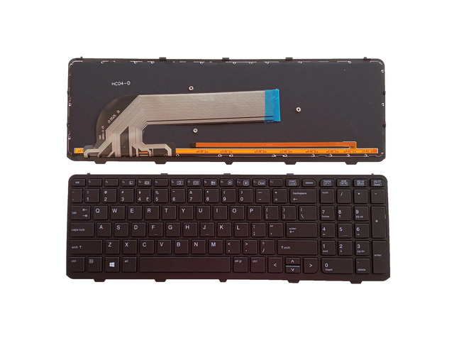 Suitable for Probook 450 G0 G1 G2 470 G0 G1 G2 455 G1 G2 721953-001 F0W56PA 90.4ZA07.L01 US-style laptop keyboard (black with US backlight)
