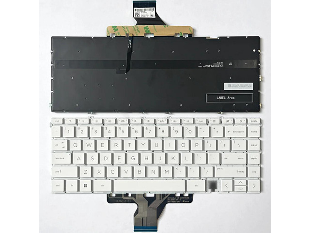 US English backlit keyboard (white backlight) for X360 13-BA 13T-BA 13-BD 13-AY TPN-C145 TPN-C147 TPN-C152 laptops
