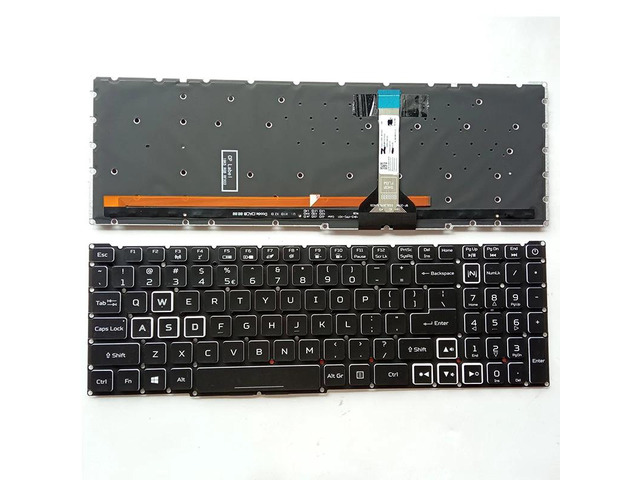 US version laptop keyboard (white with US RGB backlight) compatible with 5 AN515-56 AN515-57 AN515-58 AN517-54 AN517-41