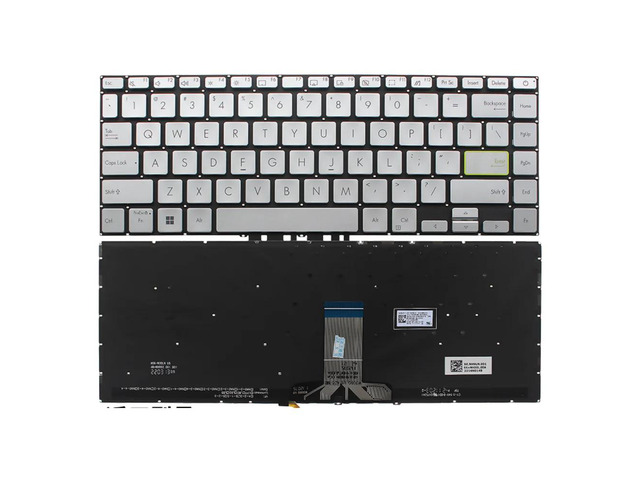 Backlit laptop keyboard (silver backlight) for US version of VivoBook Flip 14 TM420 TM420IA TM420U TM420UA TP470 TP470E TP470EA TP470EZ