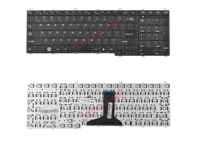 Keyboard for Satellite L670 L670D L675 L675D C660 C660D C655 L655 L655D C650 C650D L650 C670 L750 L750D Laptops (Black)