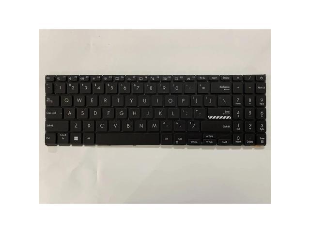 US-style keyboard (black backlit, US style) for Vivobook 15X K3504 M3504 S3504 E1504 E1504G M3605 X15404 S3504 and 16X K3605/ZV/VC laptops.