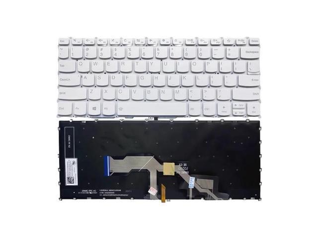 Backlit keyboard (white) for US version laptops S540-13API, S540-13ARE, S540-13IML, and S540-13ITL 13 Pro (2019, 2020, and 2021 models).
