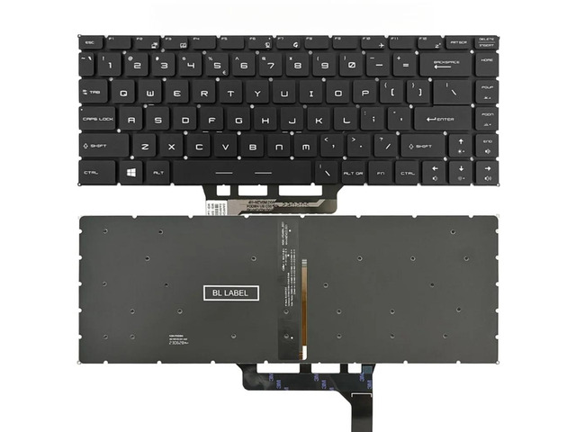 US version backlit laptop keyboard NSK-FDABN_B00 P-180402-2 (black) for GS65 Stealth GS65VR MS-16Q1 MS-16Q2 8SE 8SG 8SF Thin 8RE 8RF