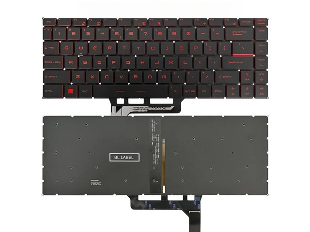 US version backlit laptop keyboard NSK-FDABN_B00 P-180402-2 (red) for GS65 Stealth GS65VR MS-16Q1 MS-16Q2 8SE 8SG 8SF Thin 8RE 8RF