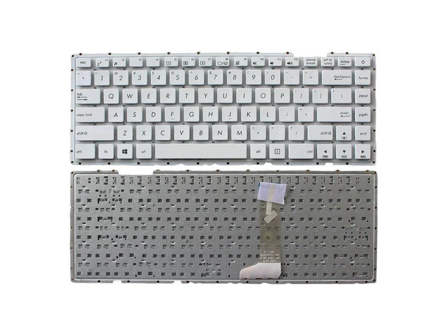 US-style keyboard (frameless) (white) compatible with X442, X442U, X442UA-GA100R, X442UR, A480U, F442U, and R419U series.