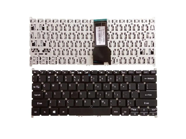 Keyboard (Black) for US-spec laptops (SF114-32, SP513-51, SP513-52N, SP513-53N) (Del key US)