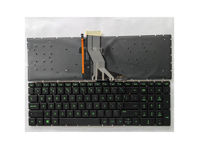 US-style laptop keyboard (US green backlight) for Pavilion 15-ab 15-ab000 15-ab100 15-ab200 Q159 C122 Q172 Q173 Q174 I125 Q162