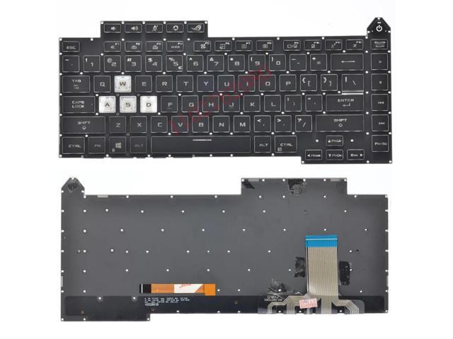 Backlit laptop keyboard for US versions of G15, G513, G513IC, G513IE, G513IE-PH74, G513IM, G513Q, G513QM, G513QY, and G533 series 2021 models.