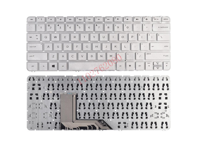 Backlit US keyboard (silver, no backlight) for Spectre X360 13-4000 13-4100 13-4200 Spectre PRO x360 G1 G2 TPN-Q157 Q213 13-Y laptops.