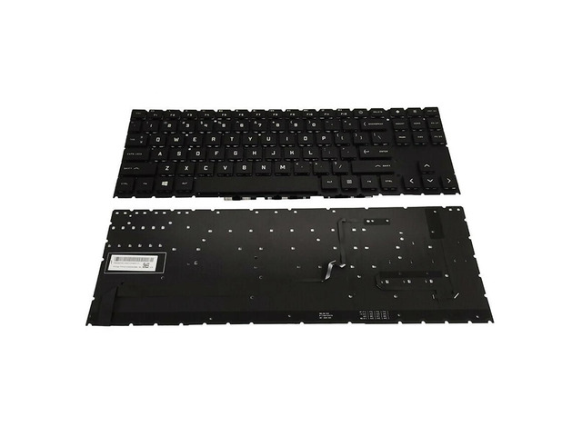 Compatible with OMEN 16-b0005dx and 16-b0013dx 16.1-inch gaming keyboards, black with color backlighting.