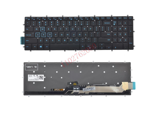 Compatible with G3-3579 3500 3779 3590 G5-5587 5500 G5-5590 G7-7588 G7-7790 G7-7590 P62F P82F laptop keyboard (US version) (blue backlight, US...