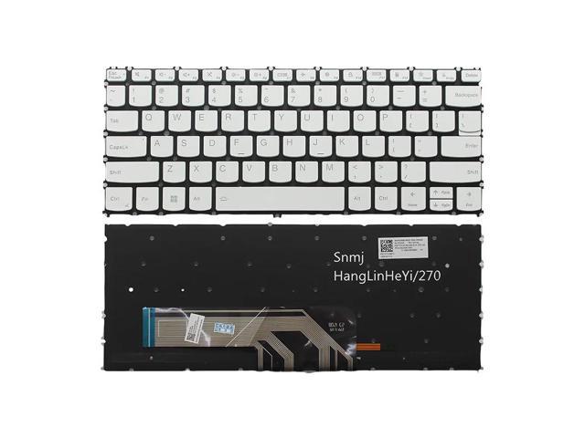 Backlit laptop keyboard (white) for US version of Slim7-13ITL05/13ACN05, Slim7-13sACN, Slim7-13sITL, and Slim7-13ITL5 2021 models.