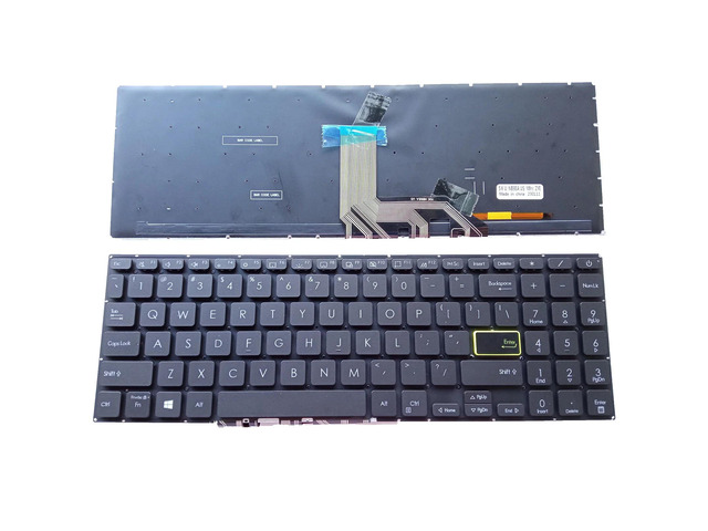 Keyboard for Vivobook S15 X513 D513 S513 M513 F513 K513 R513 US version laptops (black, US backlit)